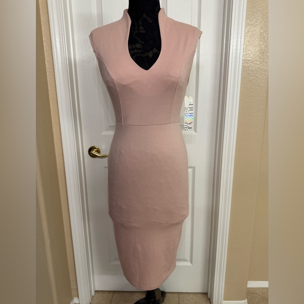 Almost Famous Blush Midi Dress